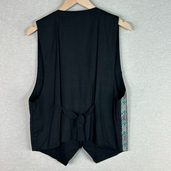 Vintage Agapo Womens Boho Vest Size S Western 90s Aztec Button Causal Abstract - Picture 6 of 9